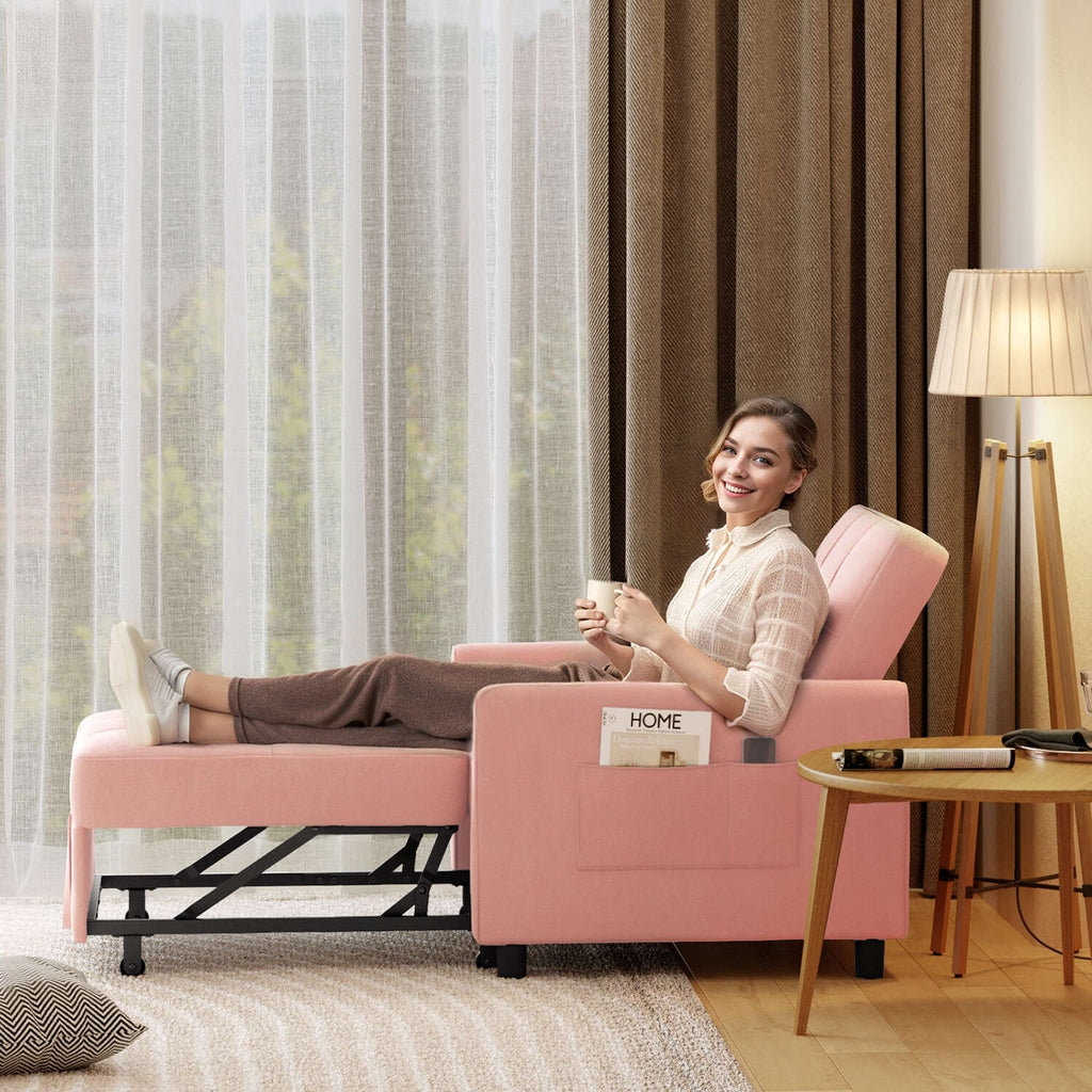 3-in-1 Convertible Sofa Bed, Folding Sofa Chair and Sleeper for Living Room