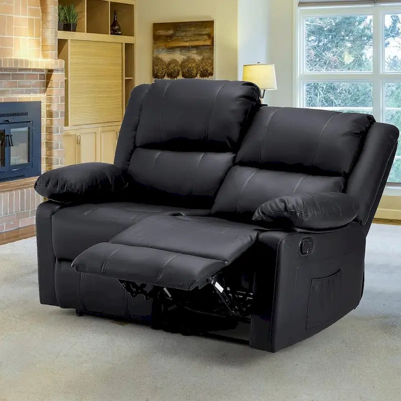 2-Seat Reclining Loveseat with Heat and Massage Functions