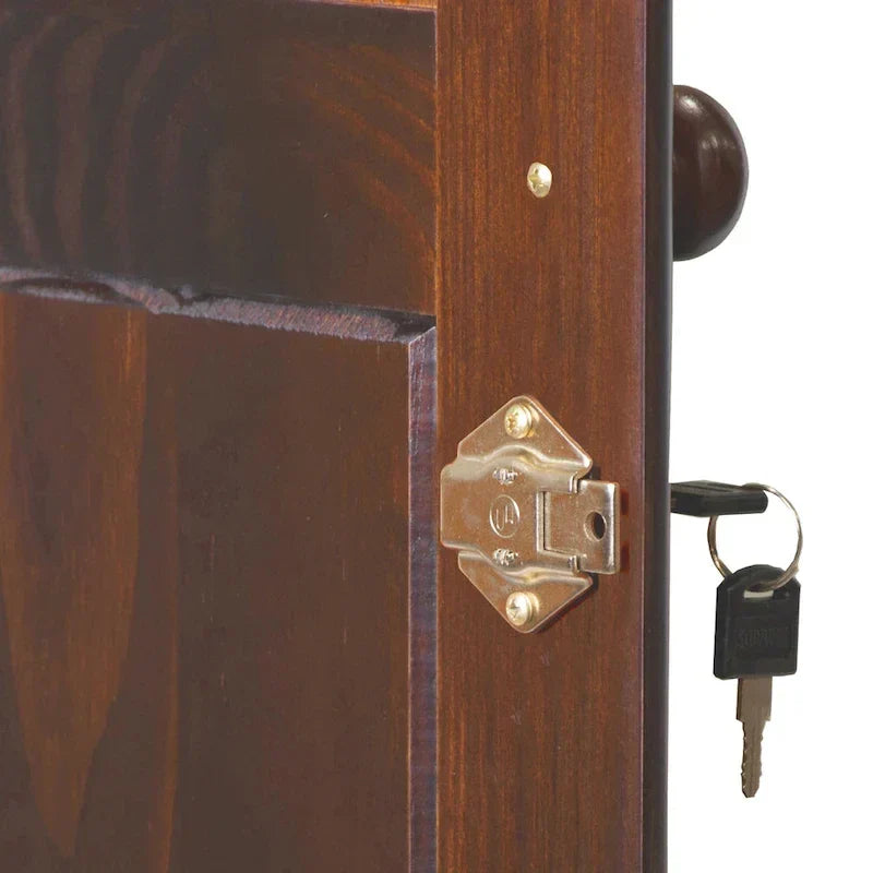 3-Door Wardrobe, White/Mocha/Java, Solid Wood