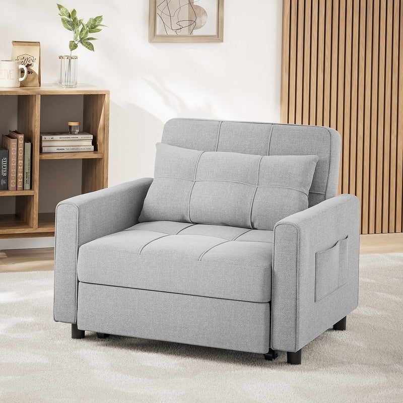 3-in-1 Convertible Sofa Bed, Folding Sofa Chair and Sleeper for Living Room