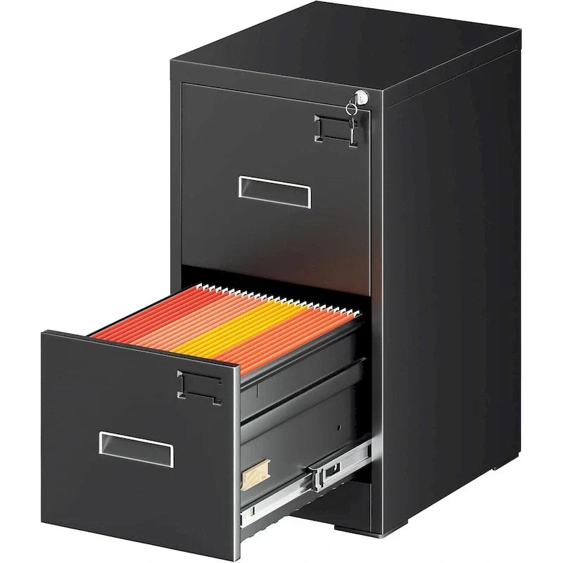 2-Drawer Vertical Locking Filing Cabinet for Home Office