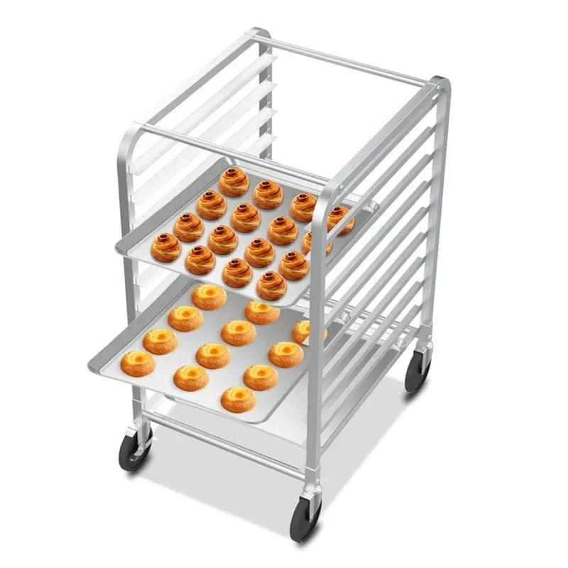 10- or 20-Tier Stainless Steel Bakery Rack for Baking Sheets