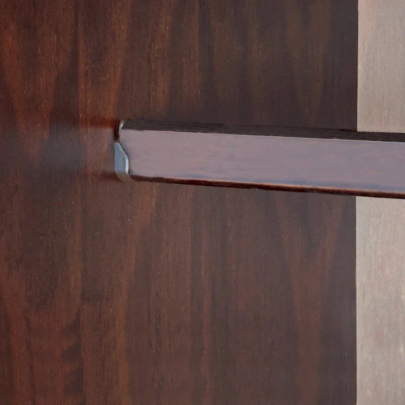 Modular 100% Solid Wood Wardrobe with Metal or Wood Handles
