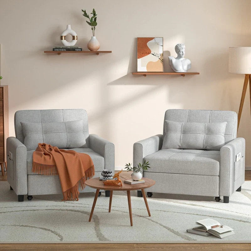 3-in-1 Convertible Sofa Bed, Folding Sofa Chair and Sleeper for Living Room