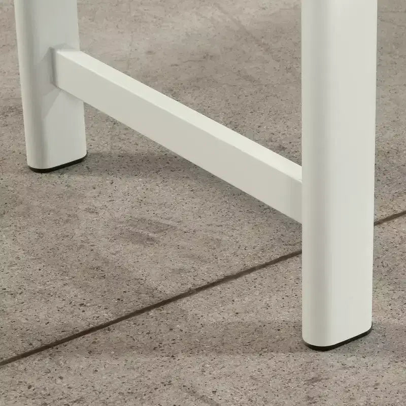 66 x 51 cm Curved Desk Return in Acacia, Heat- and Scratch-Resistant, BIFMA-Certified Metal Frame