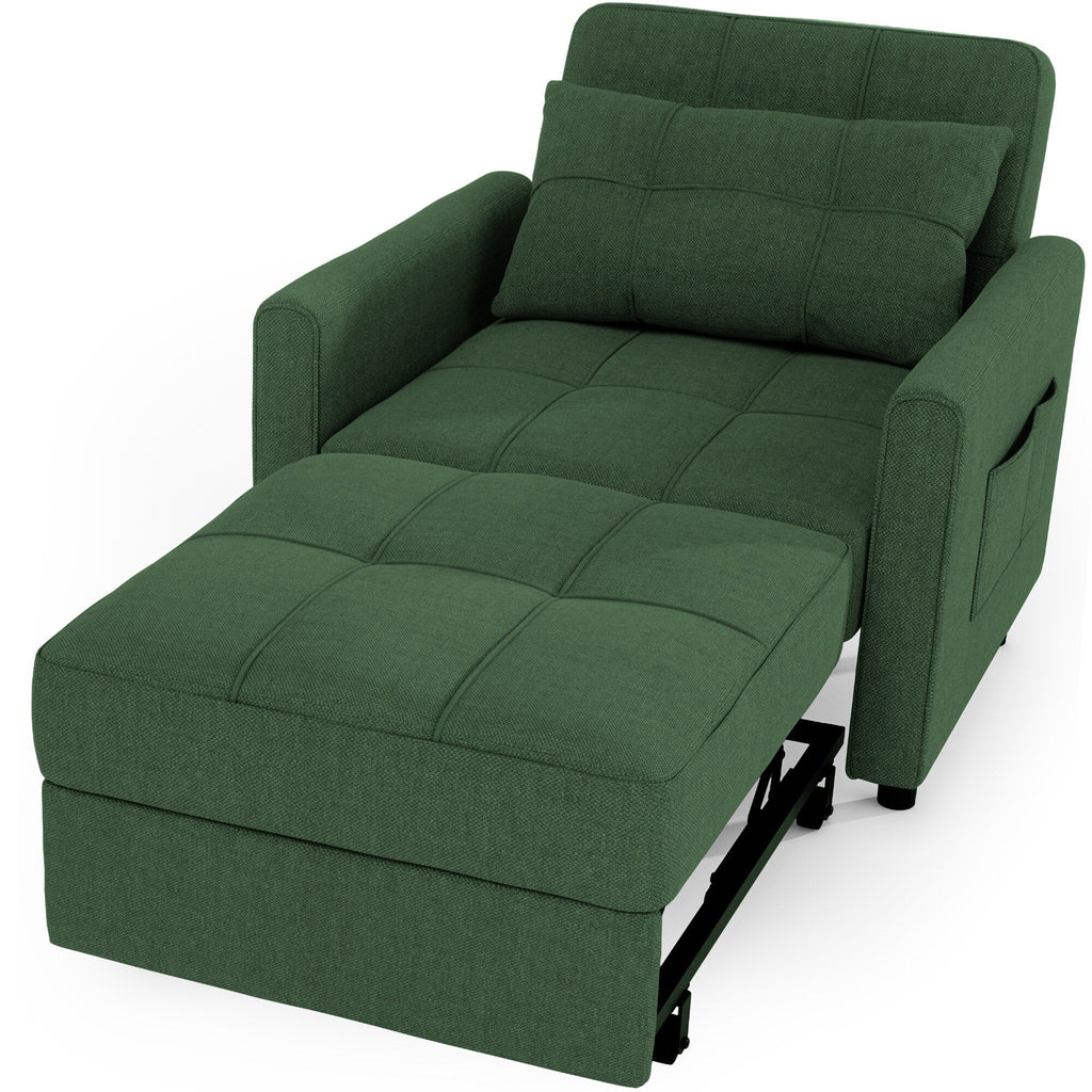 3-in-1 Convertible Sofa Bed, Folding Sofa Chair and Sleeper for Living Room