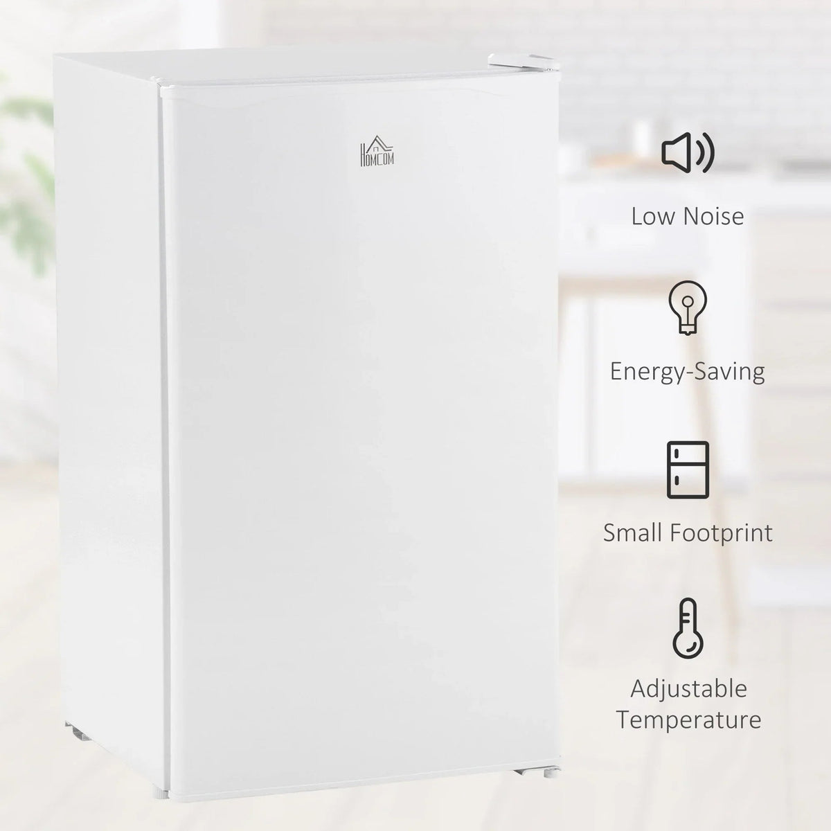 3.2 cu. ft. Compact Mini Fridge with Freezer and Adjustable Thermostat