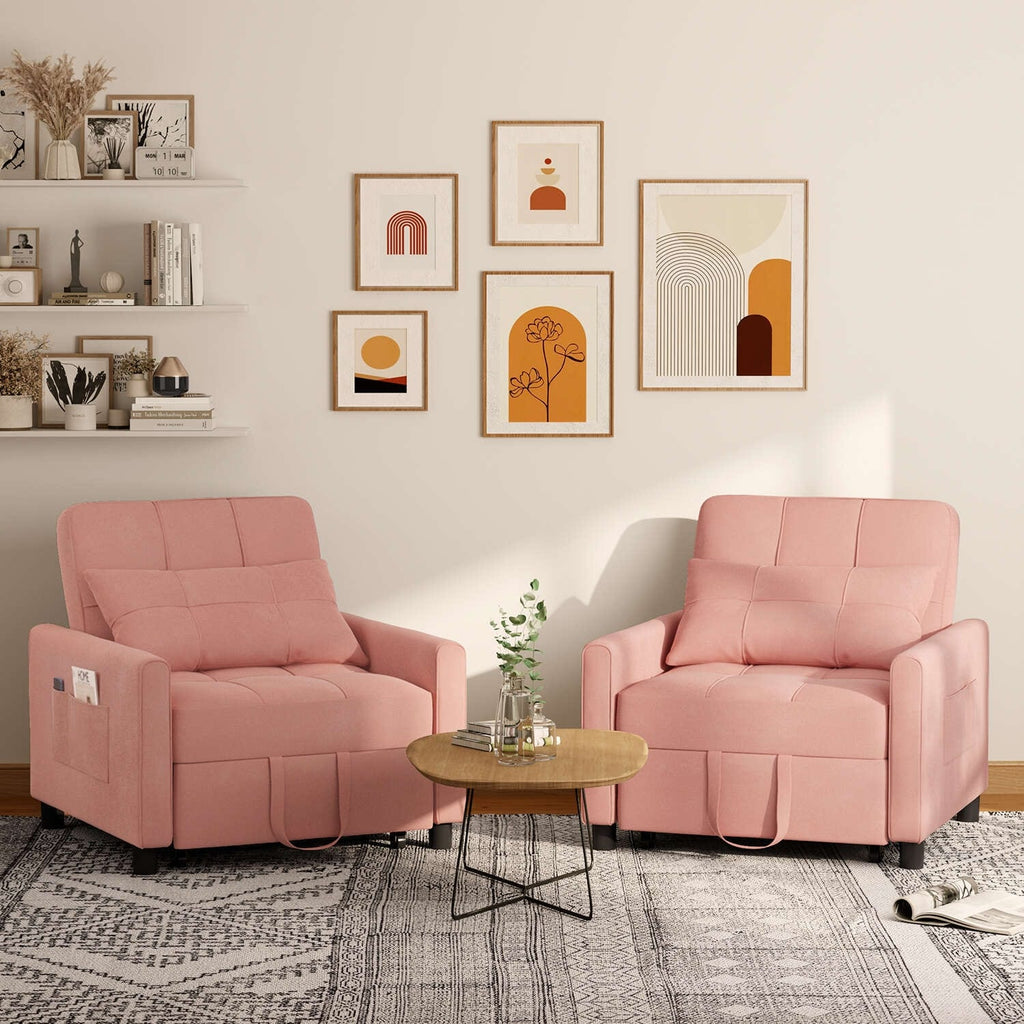 3-in-1 Convertible Sofa Bed, Folding Sofa Chair and Sleeper for Living Room