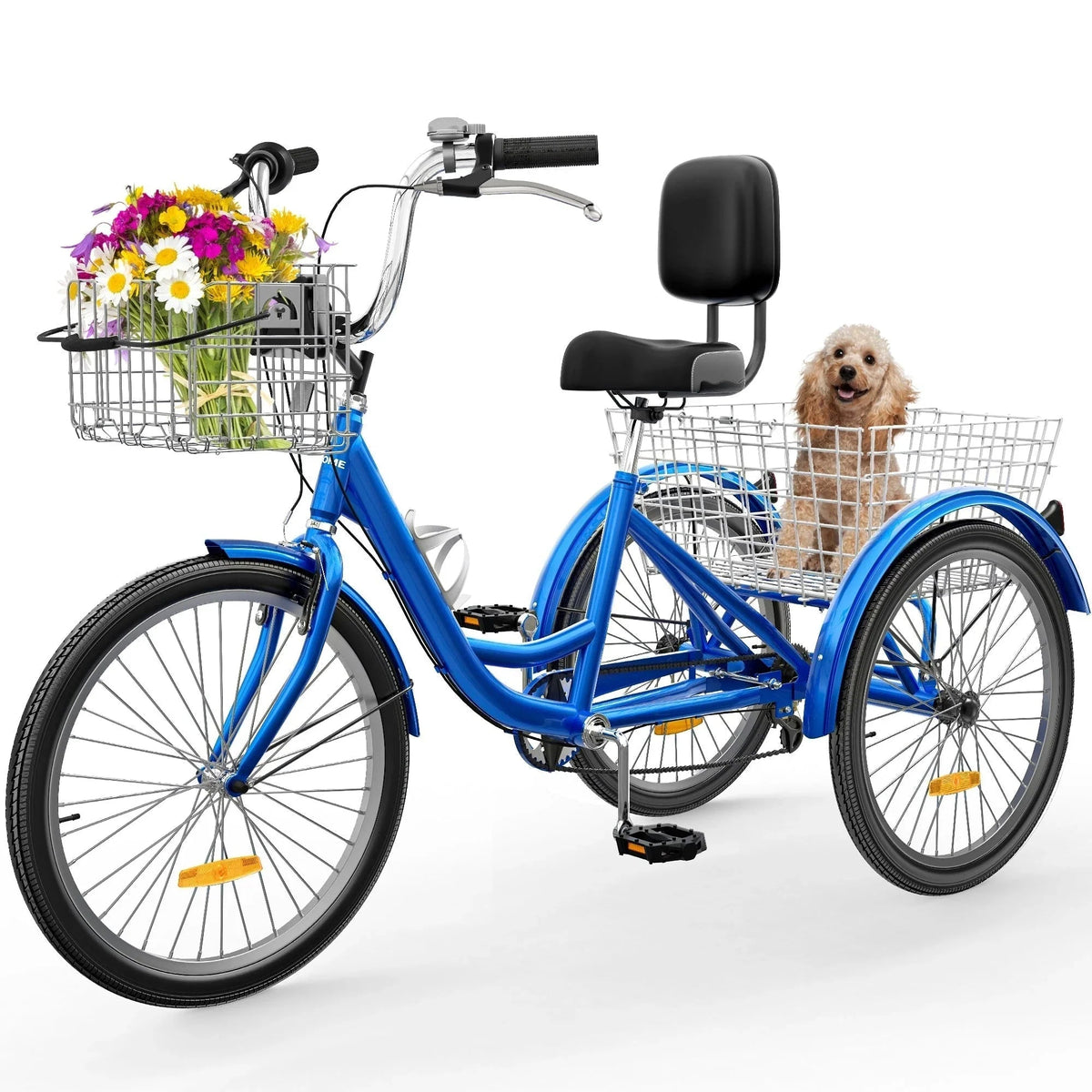 Adult 3-Wheel Tricycle with 7 Speeds