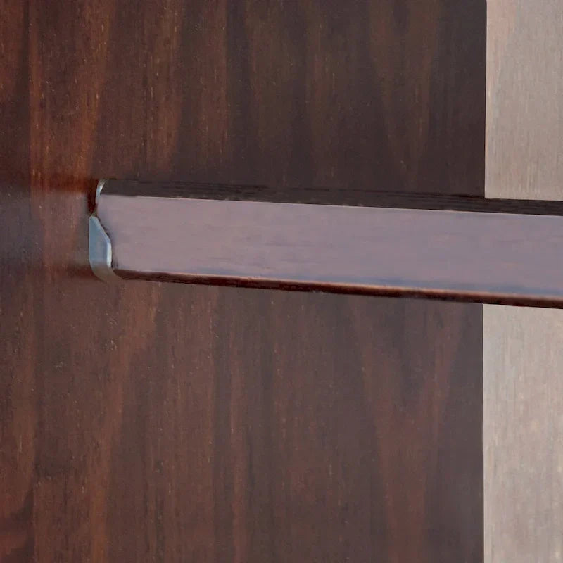 3-Door Wardrobe, White/Mocha/Java, Solid Wood