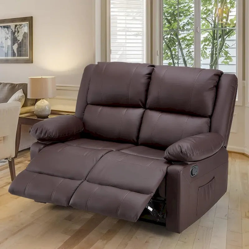 2-Seat Reclining Loveseat with Heat and Massage Functions