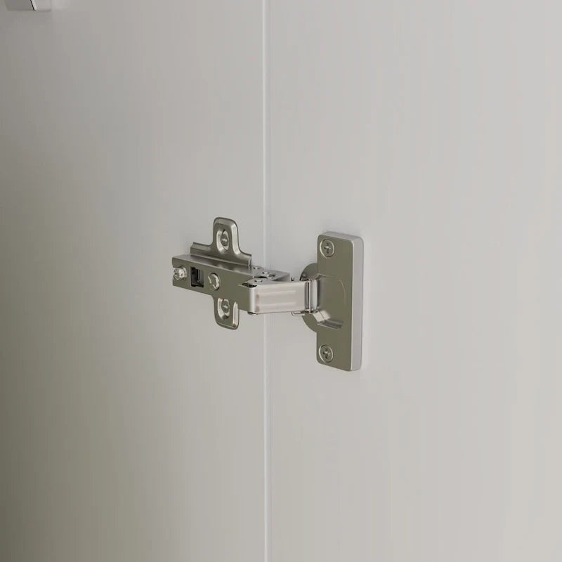Freestanding 2-Door Bedroom Wardrobe with Clothes Rail