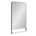 20 x 34 in. Arched Wall Mirror with Shelf