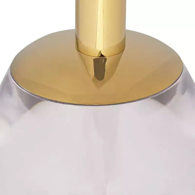 Luxury Gold Side Table, 24.75 in., with Acrylic Top and Glass Base