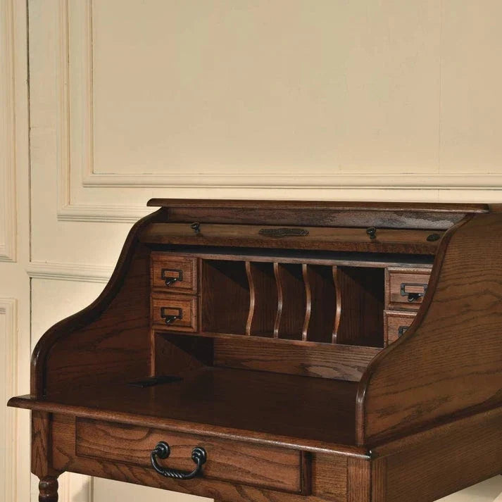 32-Inch Mini Secretary Desk with USB Power Outlet