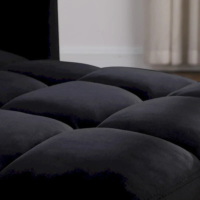 3-in-1 Convertible Chair Bed, Black