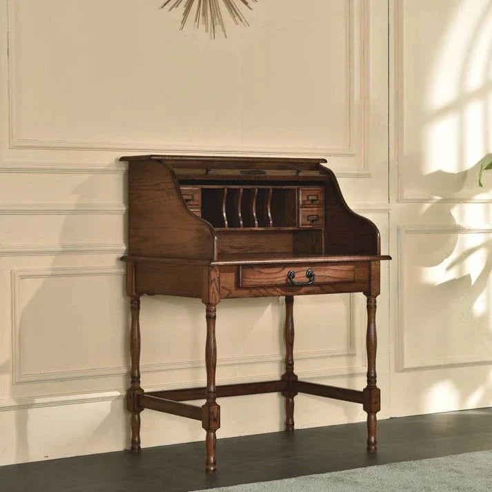 32-Inch Mini Secretary Desk with USB Power Outlet