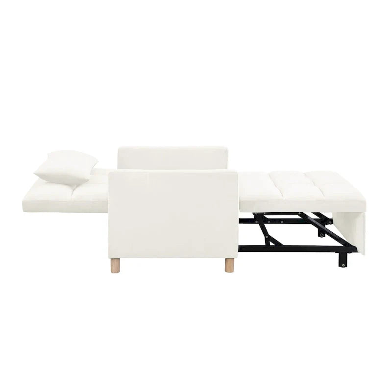 3-in-1 Convertible Chair Bed, Black