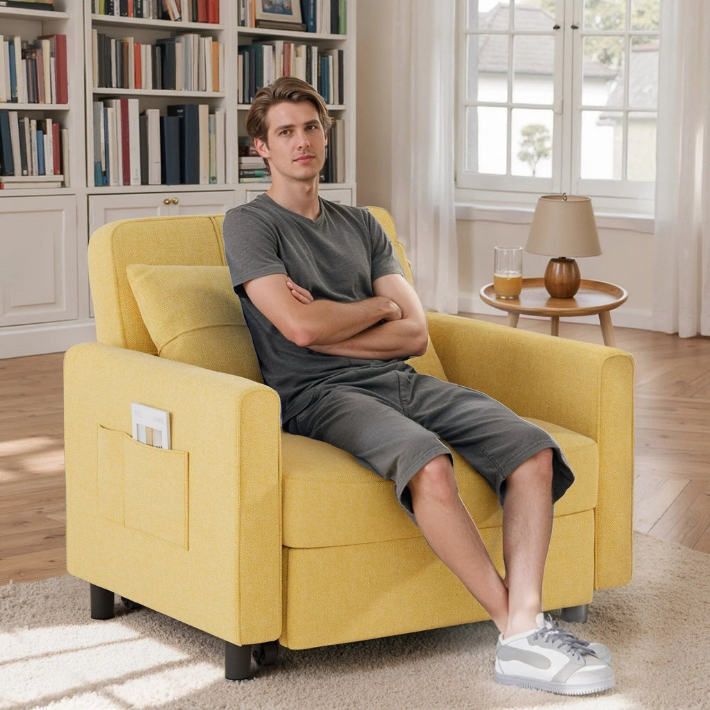 3-in-1 Convertible Sofa Bed, Folding Sofa Chair and Sleeper for Living Room