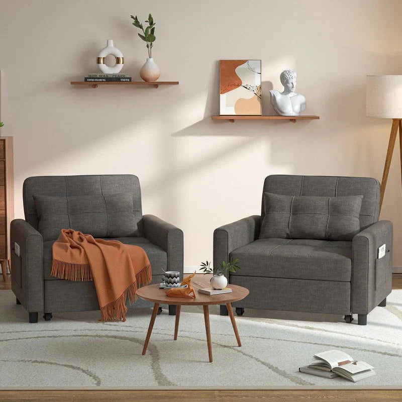 3-in-1 Convertible Sofa Bed, Folding Sofa Chair and Sleeper for Living Room
