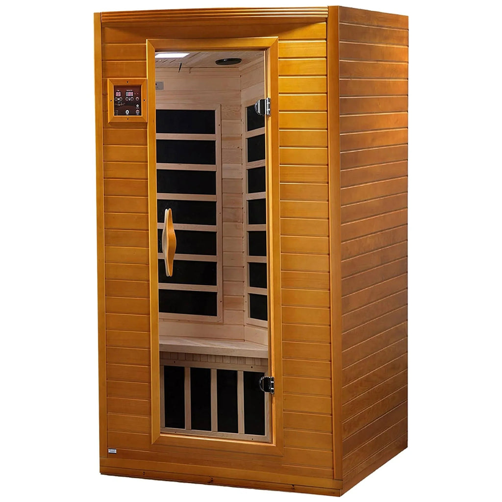Low-EMF Far Infrared Sauna for 2 People, Canadian Hemlock Wood