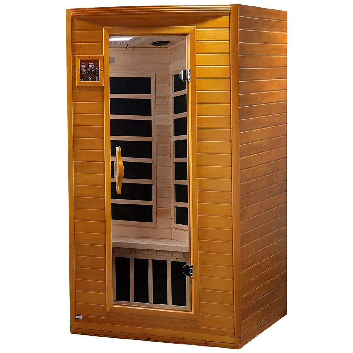 Low-EMF Far Infrared Sauna for 2 People, Canadian Hemlock Wood