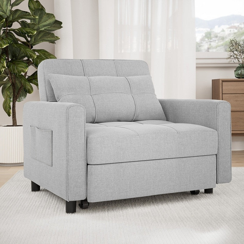 3-in-1 Convertible Sofa Bed, Folding Sofa Chair and Sleeper for Living Room
