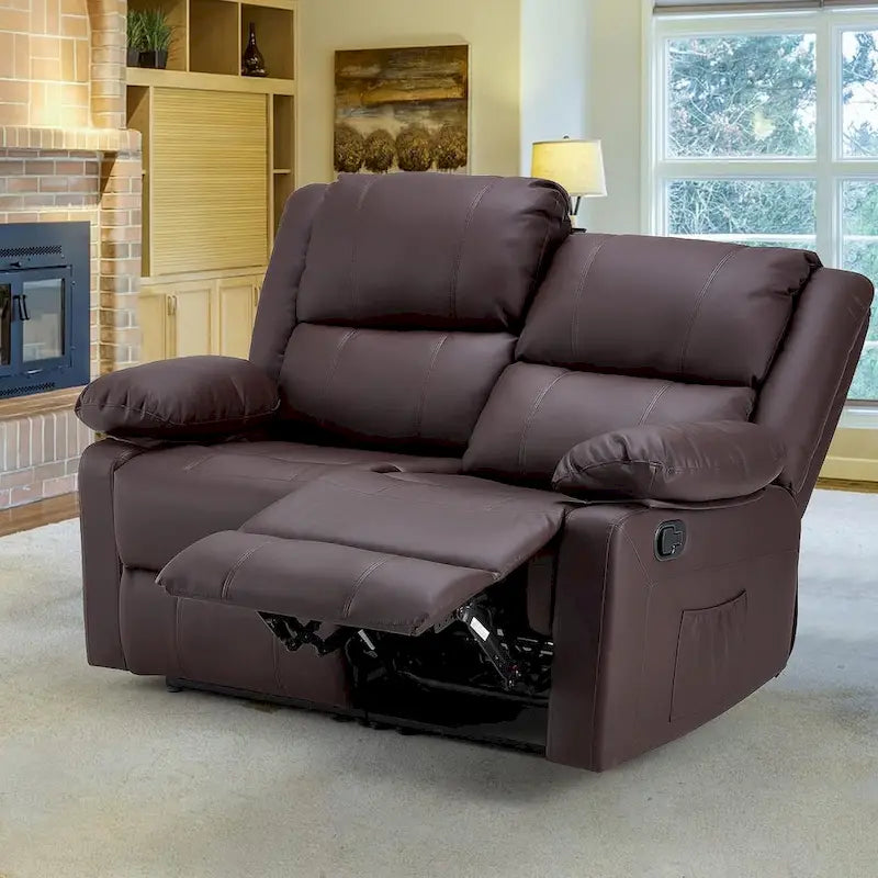 2-Seat Reclining Loveseat with Heat and Massage Functions