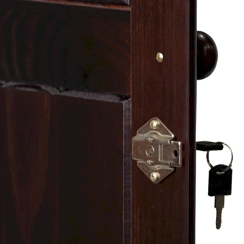3-Door Wardrobe, White/Mocha/Java, Solid Wood