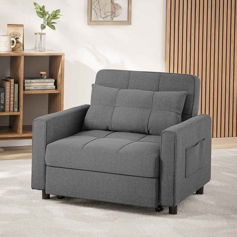 3-in-1 Convertible Sofa Bed, Folding Sofa Chair and Sleeper for Living Room